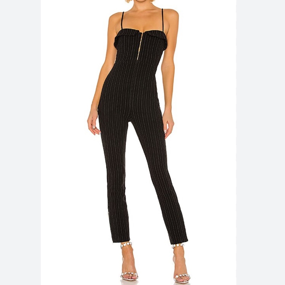 NBD Rinna Jumpsuit in Black & White from Revolve
